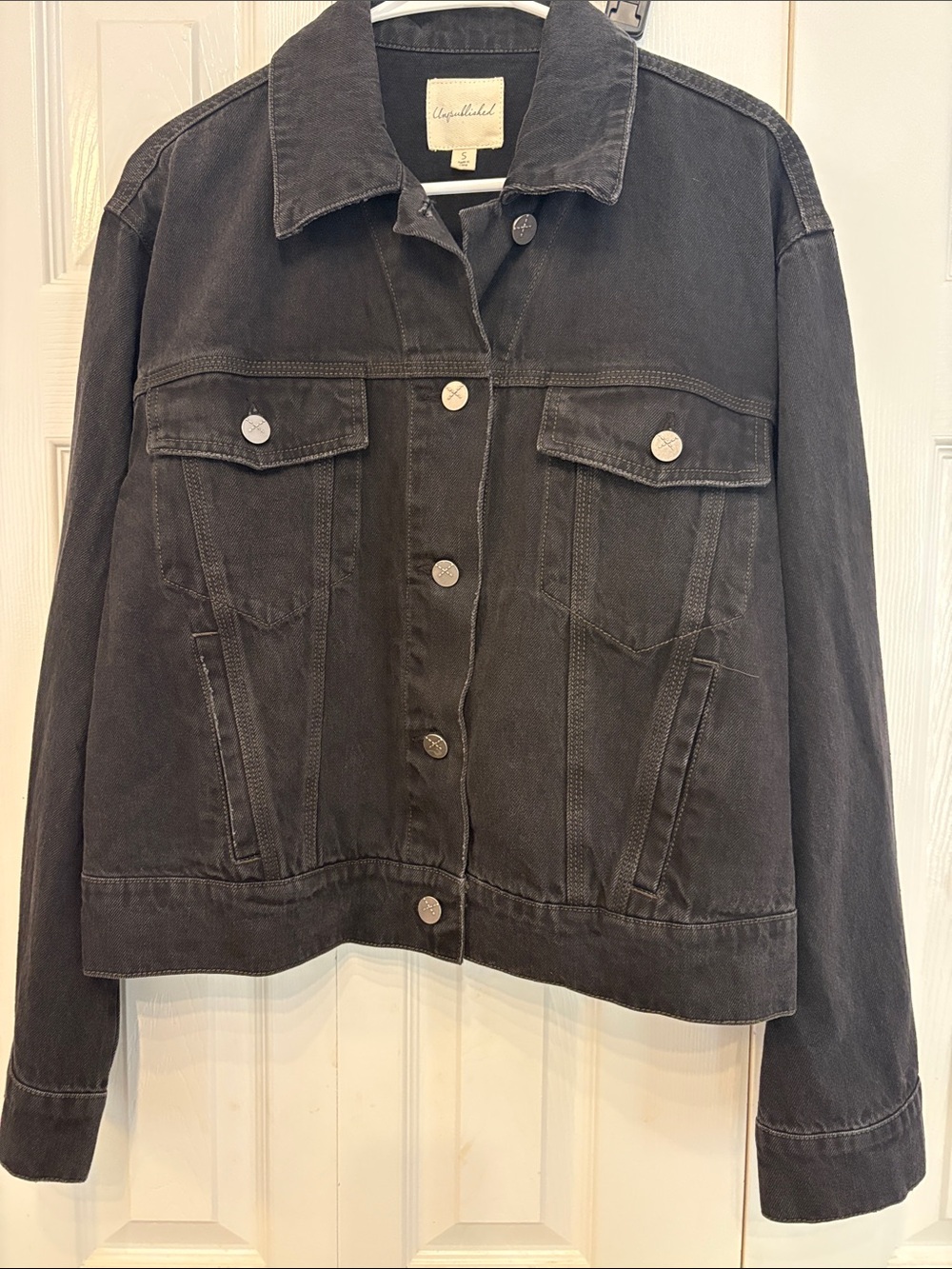 Unpublished Black Denim Jacket - Classic Women's Trucker 709